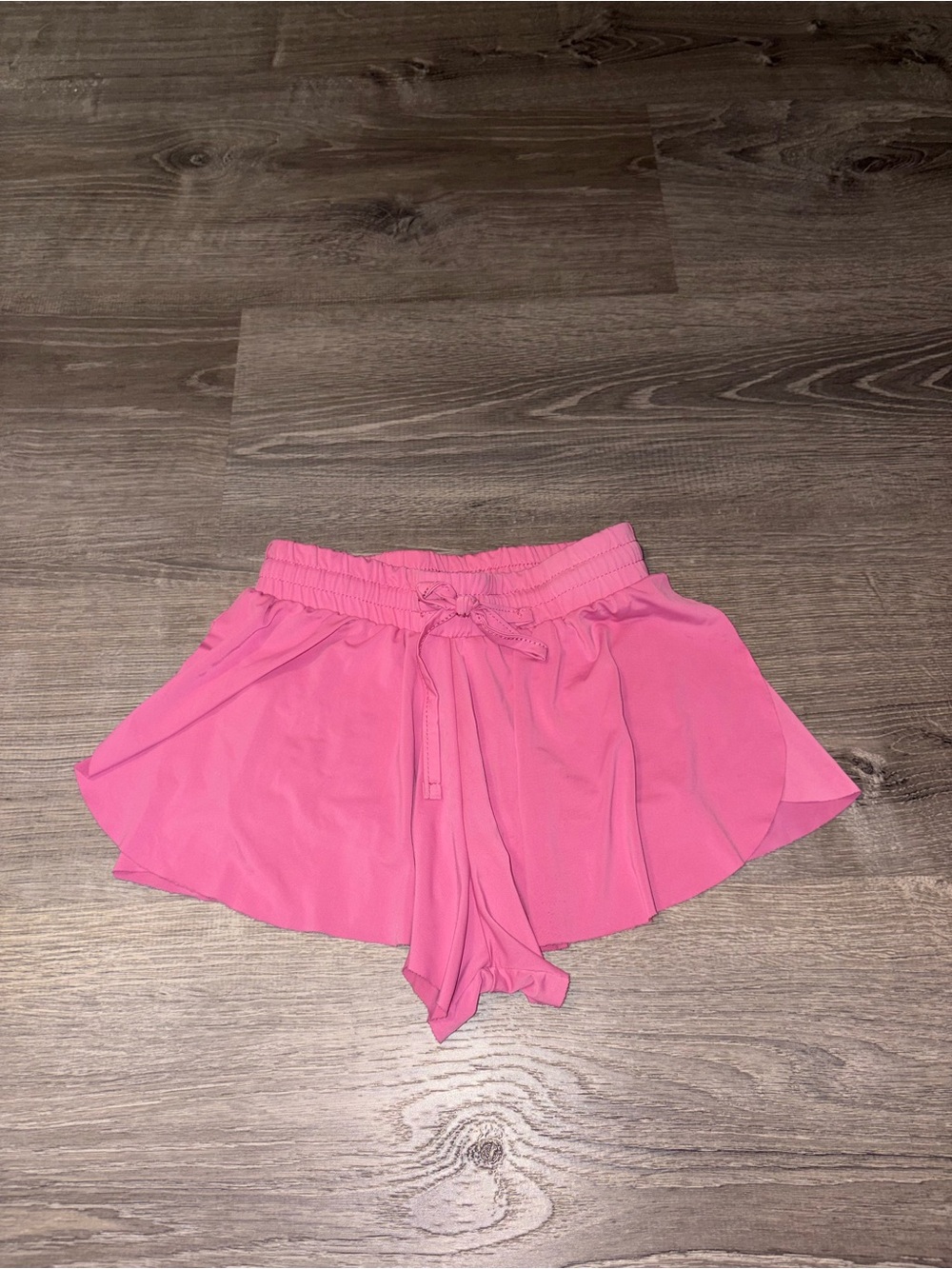 btween Pink Layered Skort with Drawstring Waist